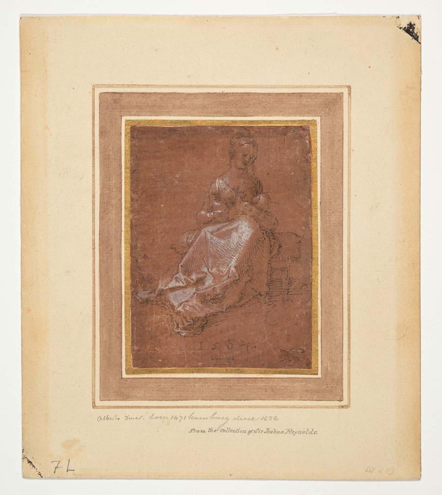 Seated Virgin Mary Suckling the Christ Child