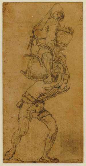 man-carrying-a-barrel-on-which-another-man-is-seated