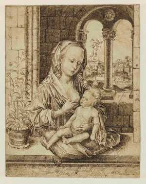 maria-het-christuskind-zogend-in-een-venster