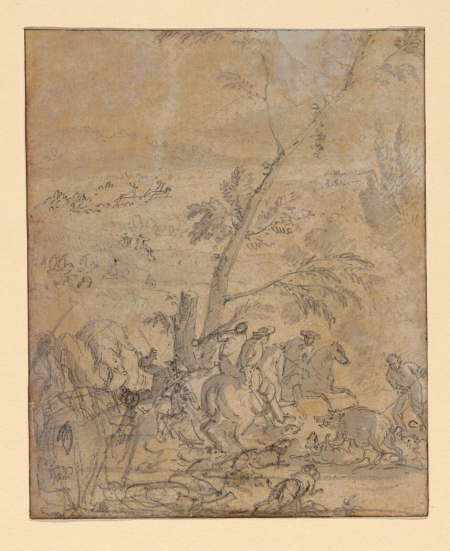 Een wilde-zwijnenjacht