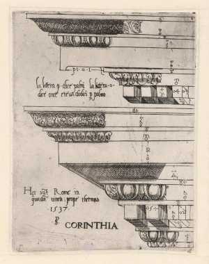 prent-uit-de-serie-klassieke-bouwonderdelen-twee-doorsneden-van-versierde-kroonlijsten-van-vlakbij-de-badhuizen