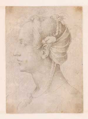 hoofd-van-een-vrouw-in-profiel-naar-links