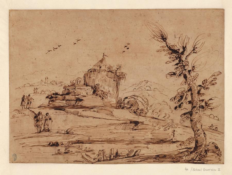 Berglandschap met een fort