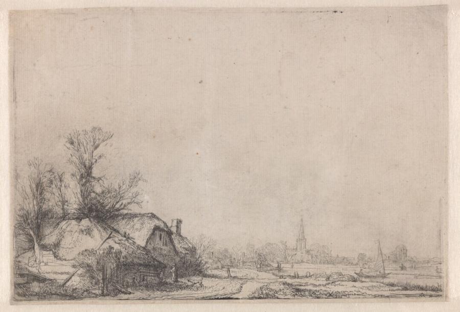 Boerenwoning aan een vaart met uitzicht op Ouderkerk