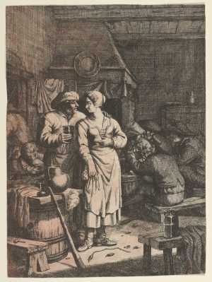 an-amoured-peasant-and-a-hostess