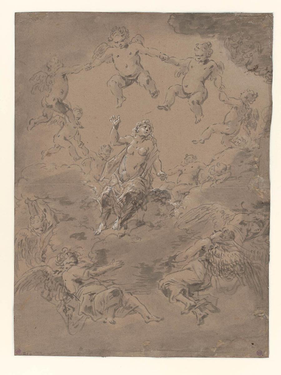 St Cecilia Surrounded by Angels