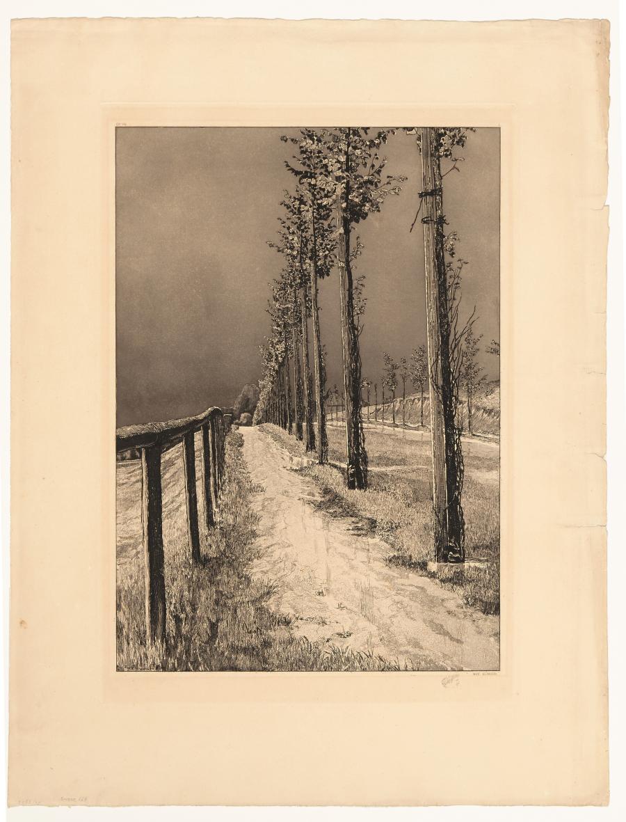 Die Chaussee (Vier Landschaften, Opus VII, Bl. 2)