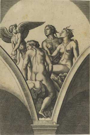Amor en de drie gratieën