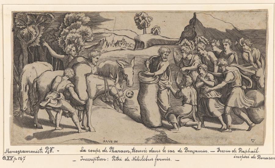 De ontdekking van Jozef's beker in Benjamin's graanzak