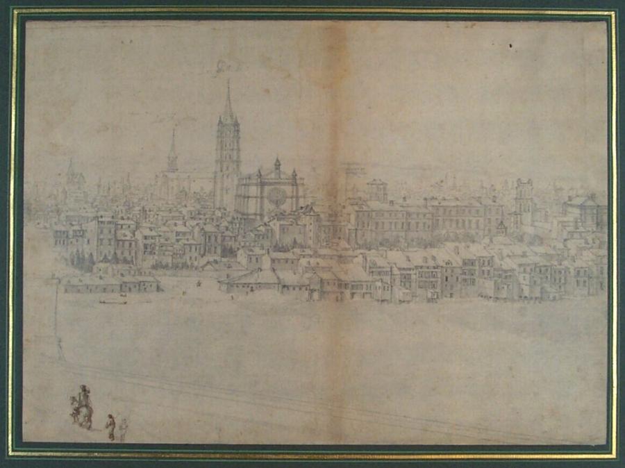 Vergezicht op een stad