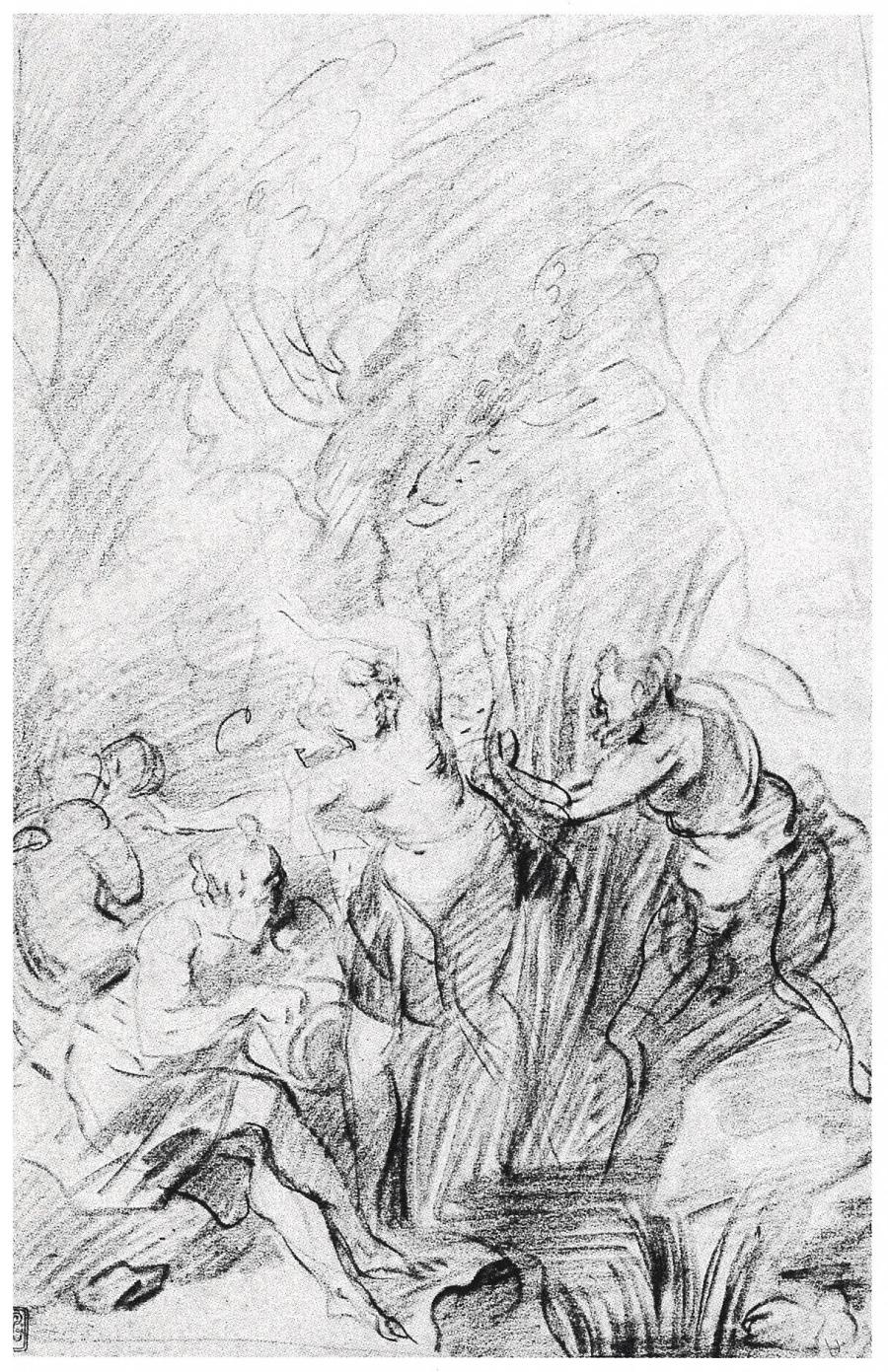 Nymph Fleeing for a Satyr (Pan and Syrinx)