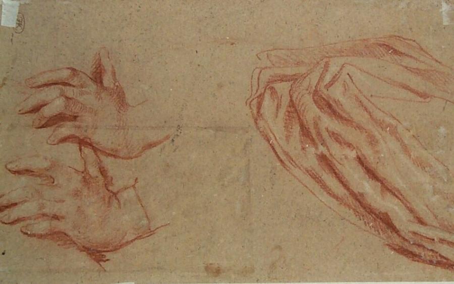 Studies of a Hand and a Drapery