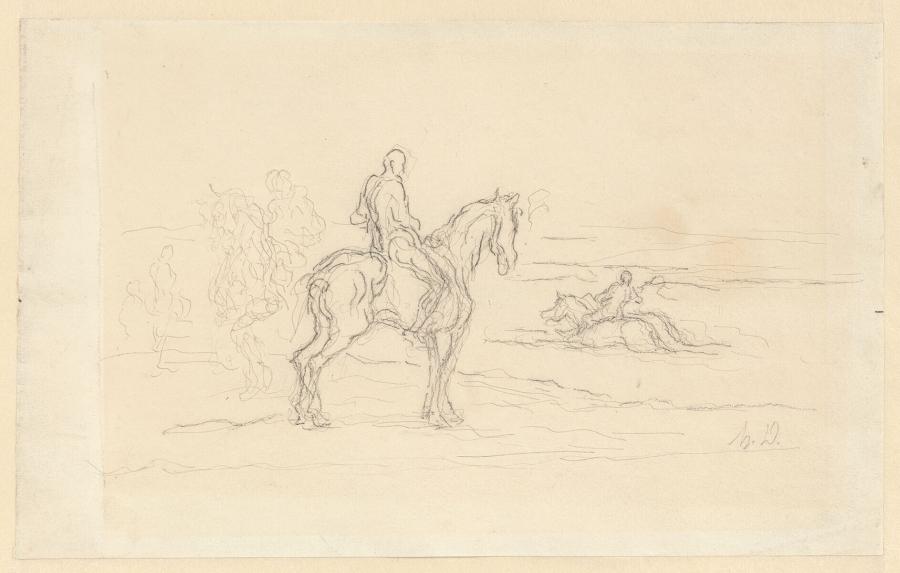 Horsemen at a River