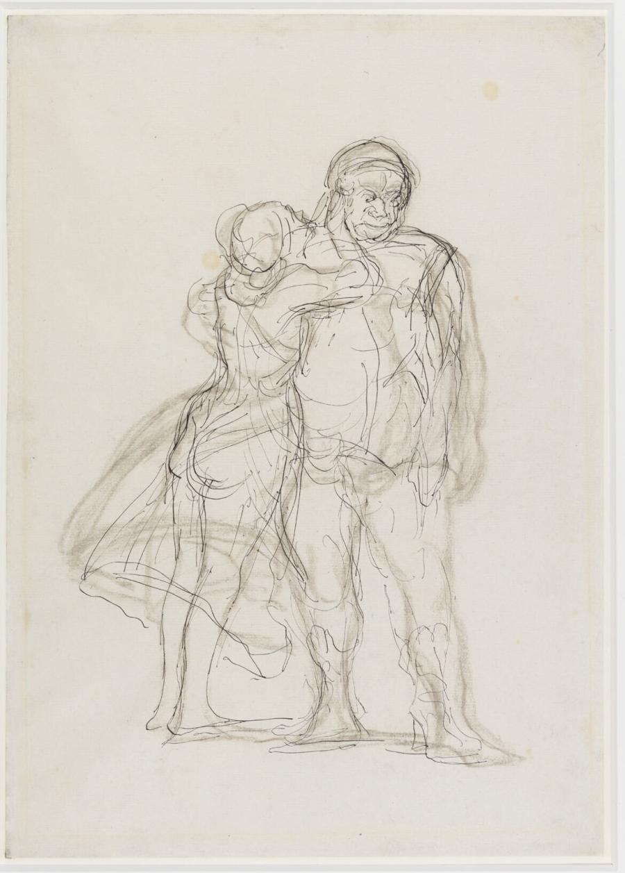 Woman Attending a Bruiser ('Hercule de foire')