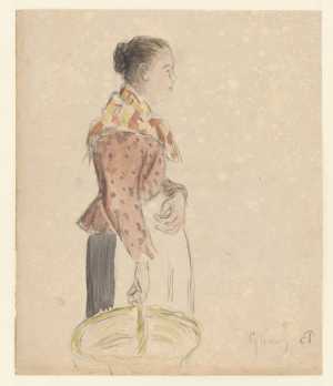 staande-vrouw-met-een-mand