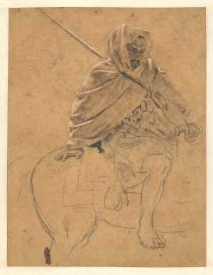 study-of-an-arab-on-horseback