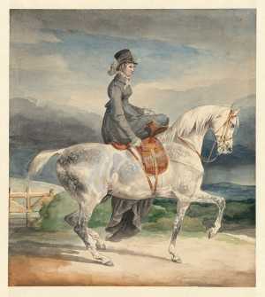 young-woman-riding-a-white-horse