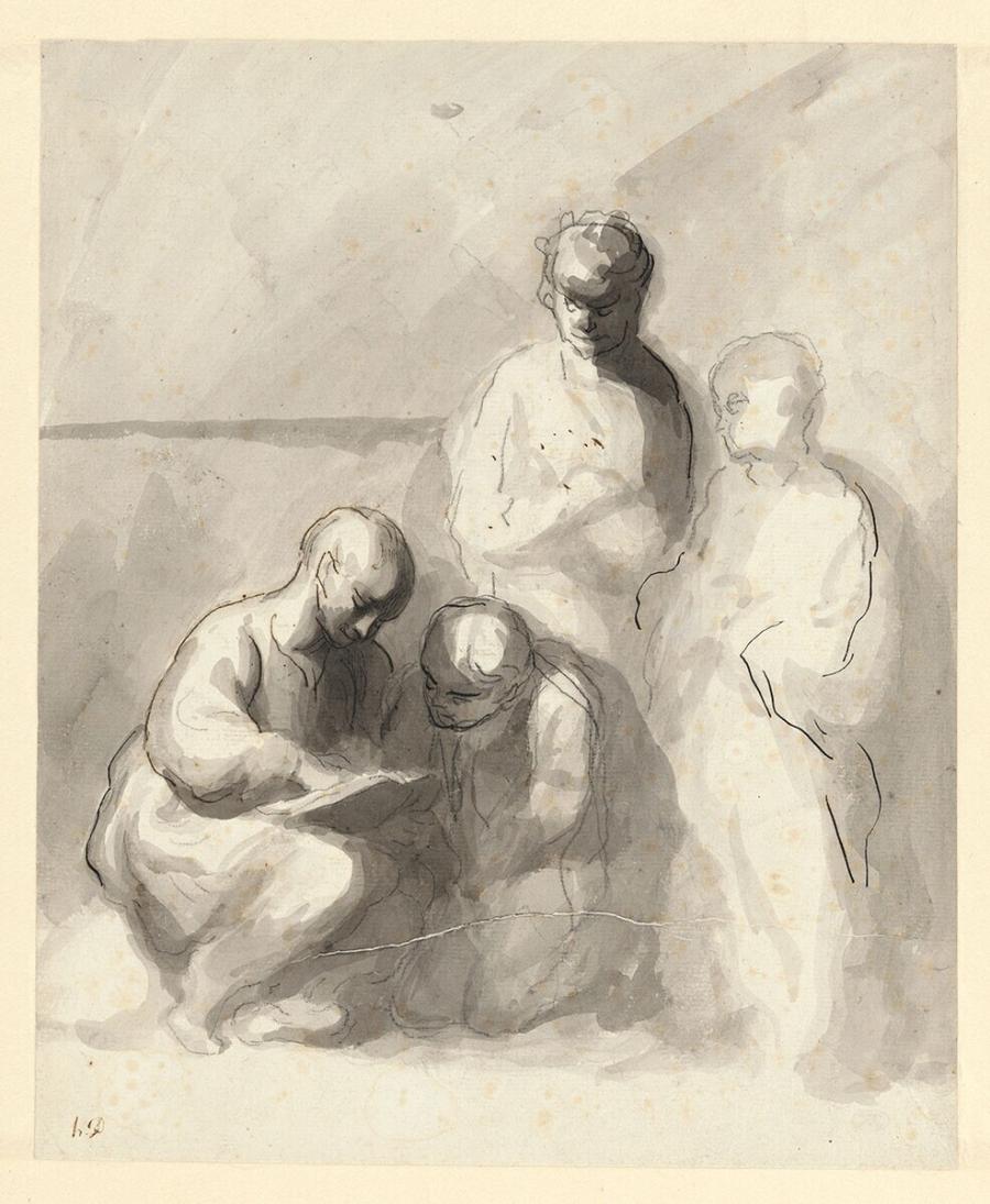 Four Figures in a Conversation  ('Les images')