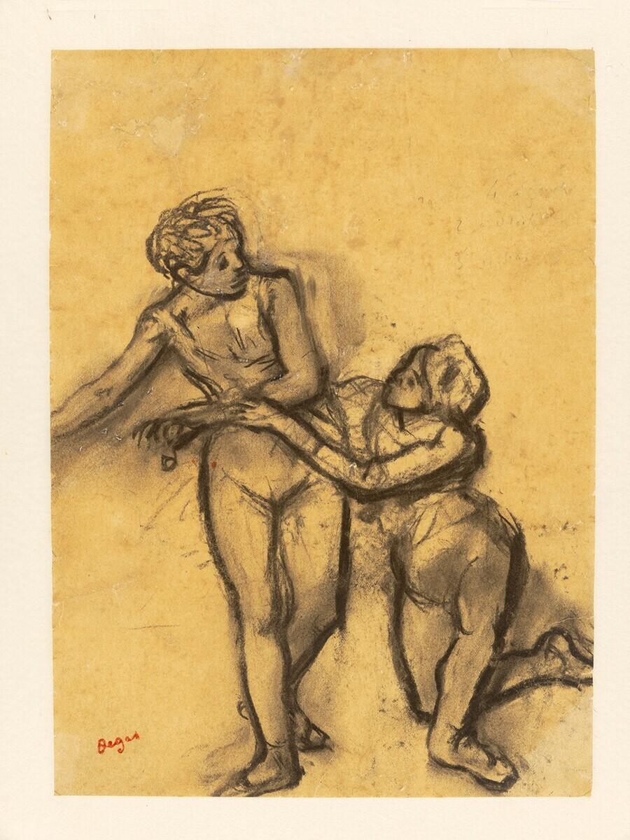 Two dancers: Harlequin and Colombine