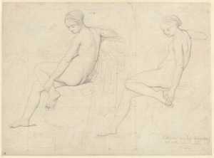 two-studies-of-a-seated-female-nude