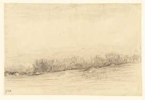 landscape-on-the-edge-of-a-forest-with-the-roofs-of-a-village-on-the-left