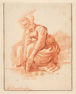 a-woman-washing-her-feet-in-a-creek