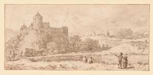figures-strolling-in-a-landscape-near-a-castle-the-month-may