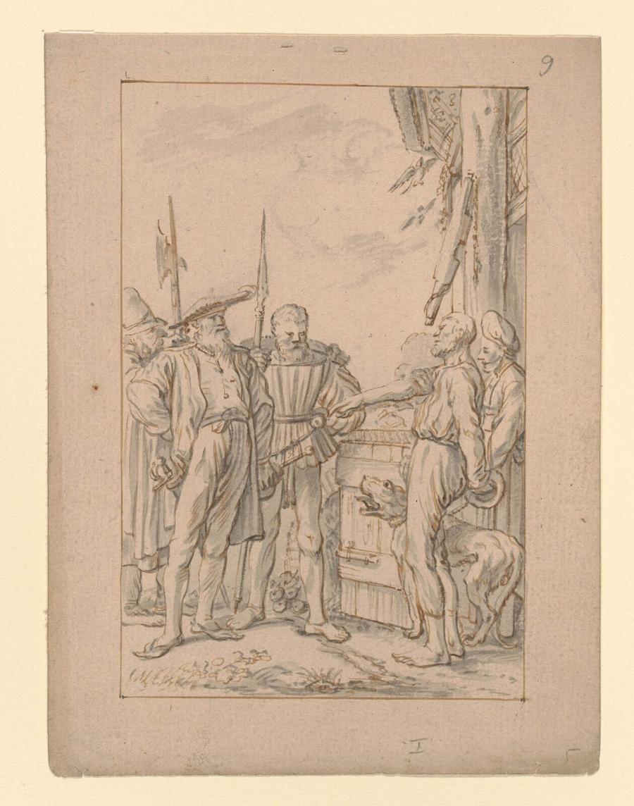 The Bailiff tries to Buy the Cow from the Peasant (from a Series, I)