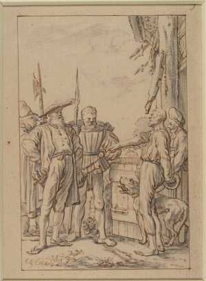 the-bailiff-tries-to-buy-the-cow-from-the-peasant-from-a-series-i