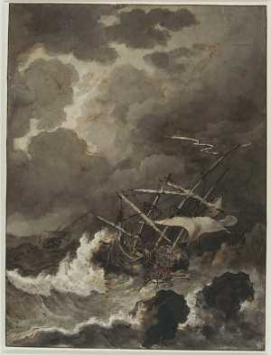 sailing-ship-running-on-the-rocks-in-heavy-storm-and-lightning