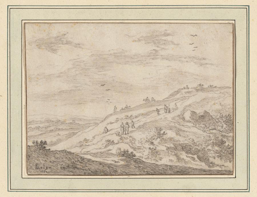 Landscape with Low Dunes and Distant Figures