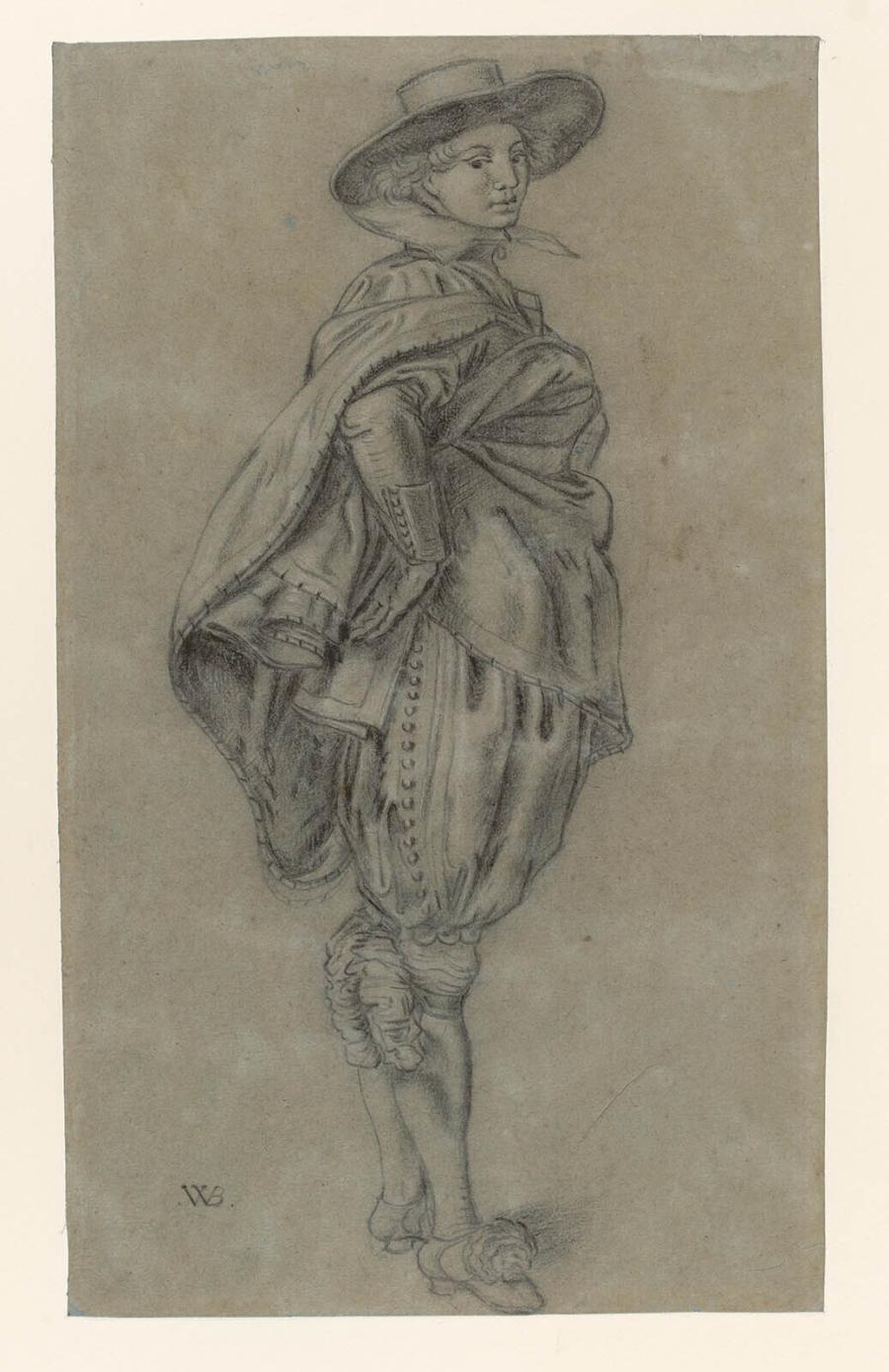 Standing Man with a Hat, Facing Right