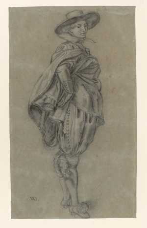 standing-man-with-a-hat-facing-right