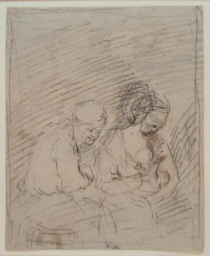 Farmer Couple, the Woman with an Infant