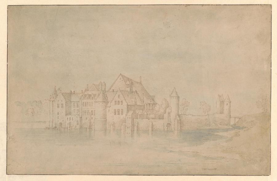 Gezicht op kasteel Tervuren bij Brussel