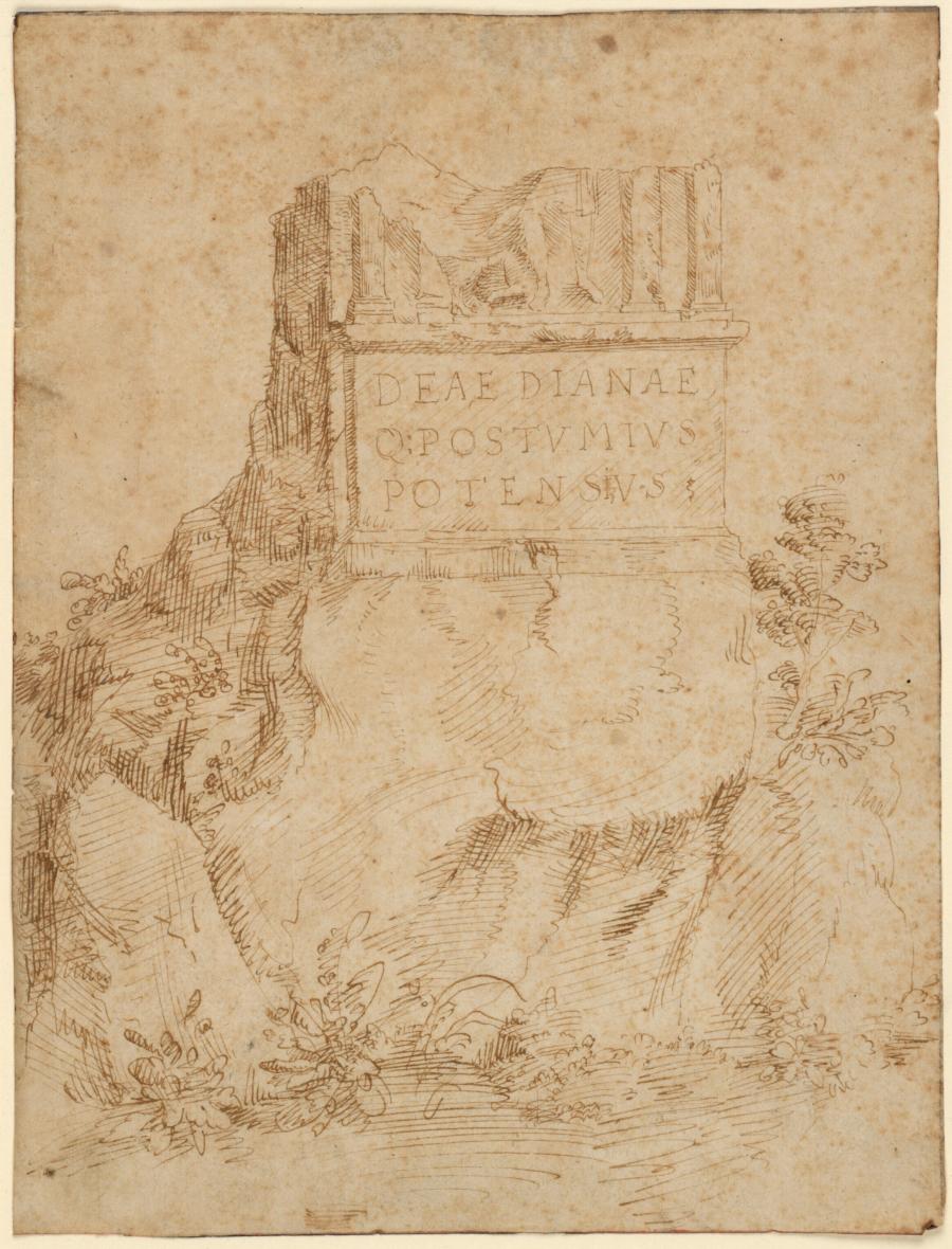 The Remains of the Roman Monument for Diana at Bollendorf, Germany