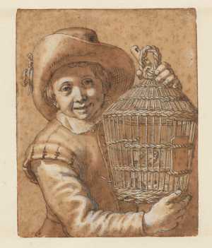 jongen-met-vogelkooi