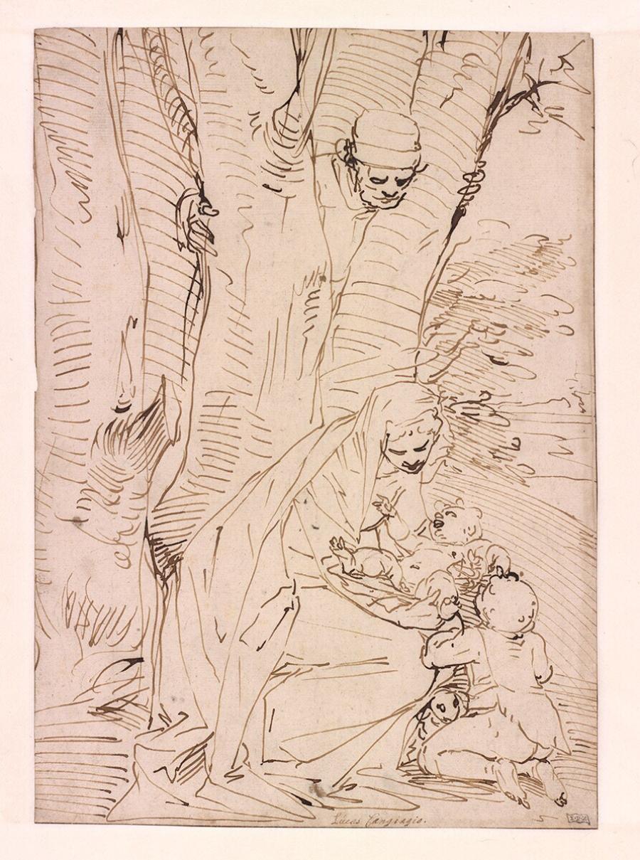 The Holy Family with the Infant St John