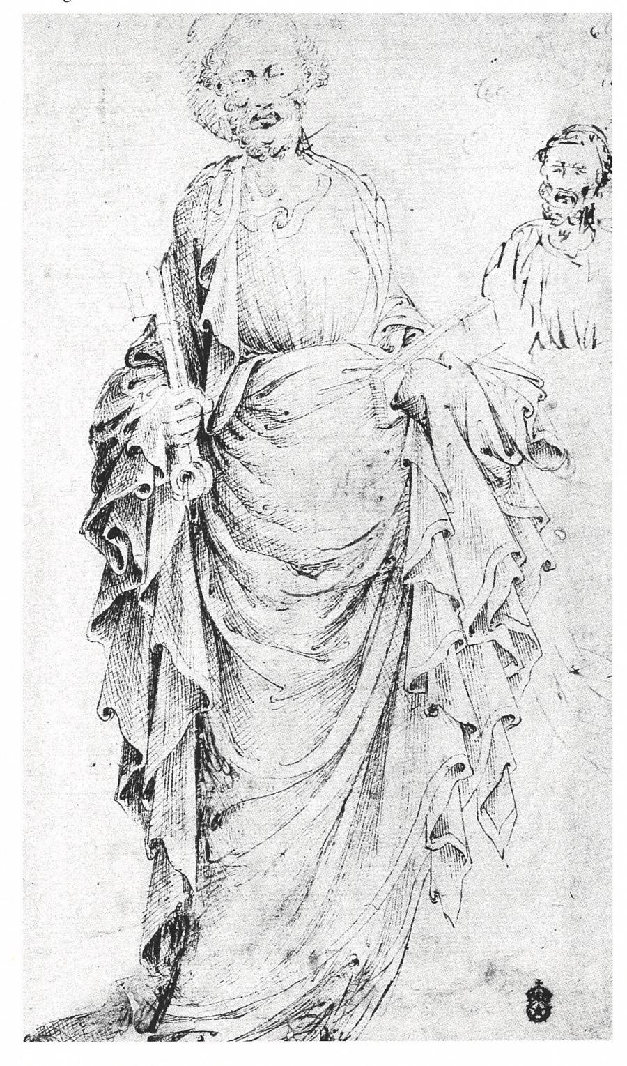 St. Peter and a Bust of a Man with a Beard