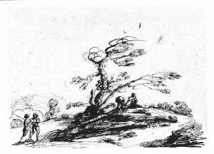 landschap-met-een-boom-en-vier-personen