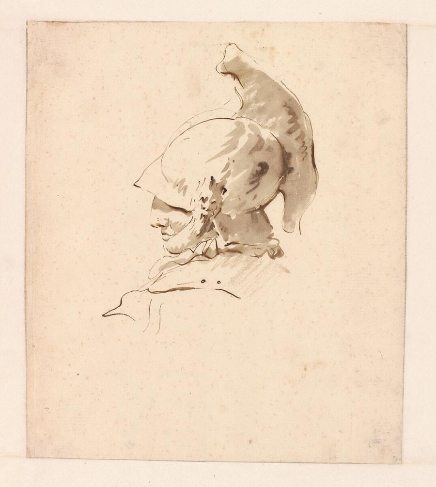 Kop van een krijgsman