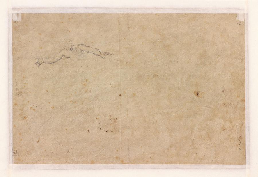 Studie van een man met gespreide armen