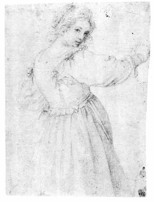 staande-jonge-vrouw-met-opgeheven-rechter-arm