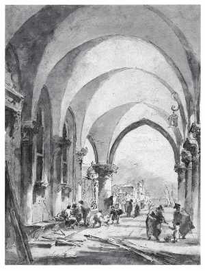 the-lagune-seen-through-the-arches-of-the-palazzo-duchale