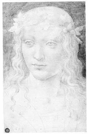 the-bust-of-a-girl-with-a-wreath-of-vine-leaves-in-her-hair