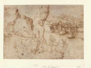 rotslandschap-met-heuvels-en-een-stad-aan-een-meer