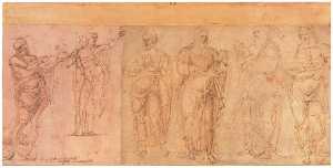 twee-studies-voor-een-st-johannes-de-doper-links-vier-studies-voor-andere-heiligen-waaronder-petrus-paulus-en-andreas