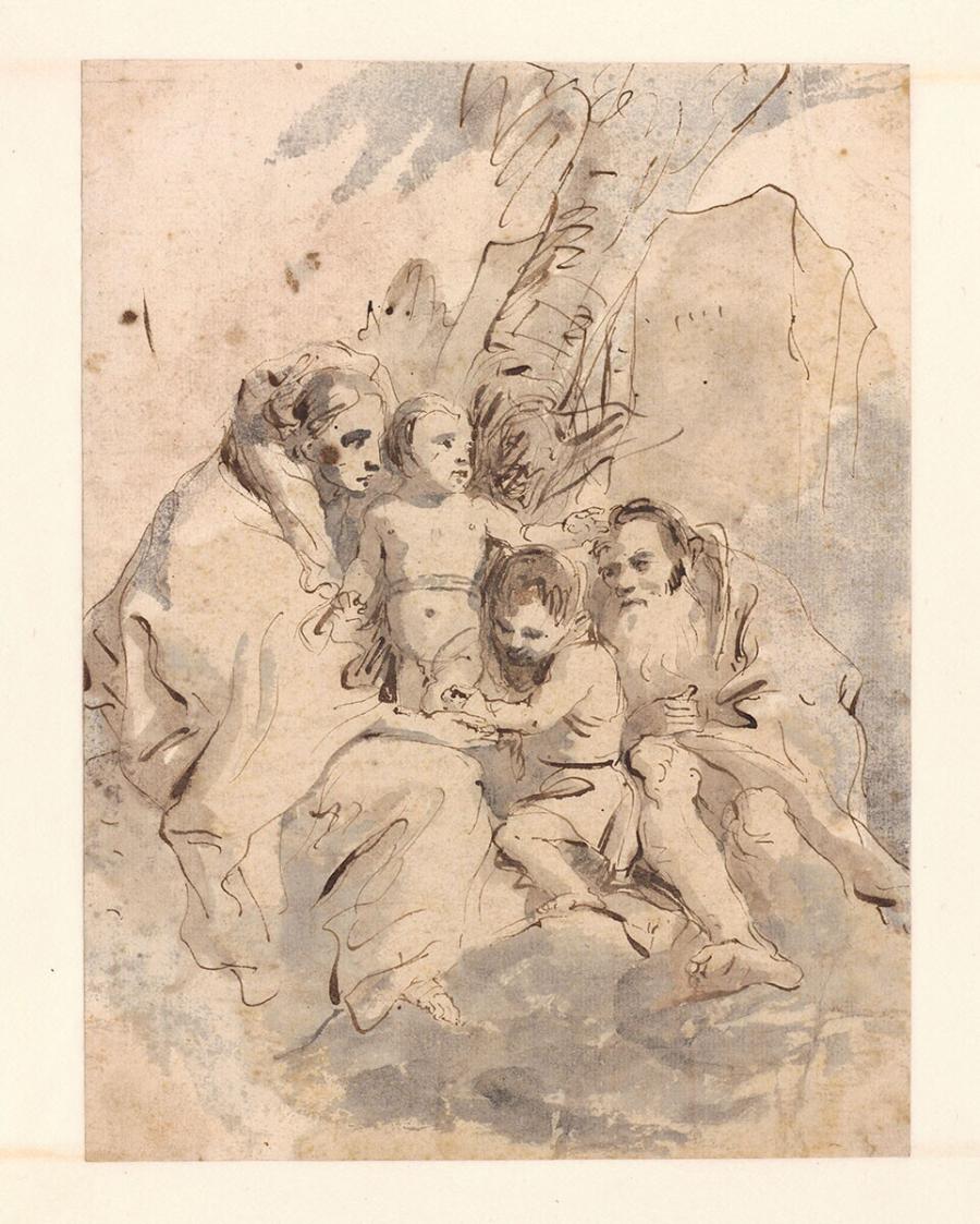 Heilige familie met kleine Johannes