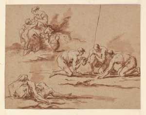 study-sheet-with-dicers-and-a-sleeping-man