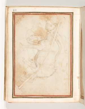 Folio uit het Gozzoli-album: twee waterbuffels met juk